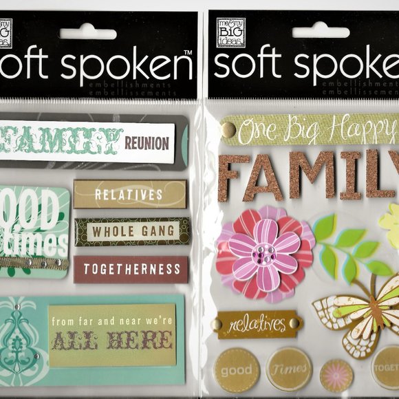 Soft Spoken sticker embellishment lot Family Theme - Picture 4 of 4